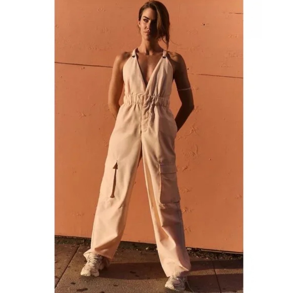 Free People Movement by Free People Offshore Onesie In Pastel Peach XS